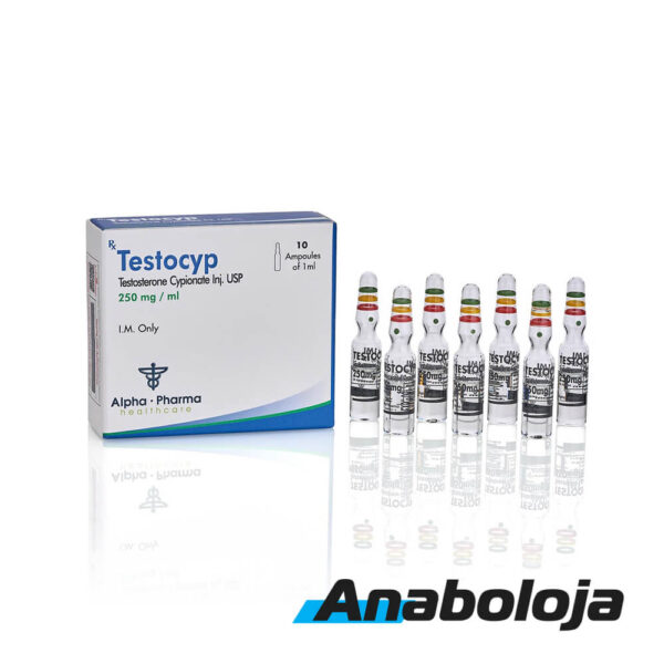 Comprar Cipionato de testosterona Alpha-Pharma 250 mg/ml